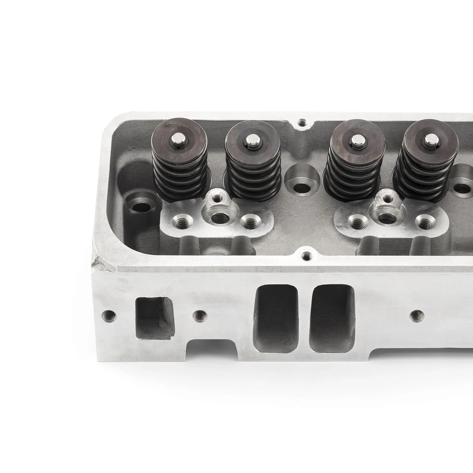 Complete Assembled SBC Chevy 350 195cc 64cc Aluminum Cylinder Head Straight Foto 3 de 4
