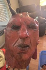 Devil Lucifer Hyper Demon Scary Halloween Latex Mask Adult