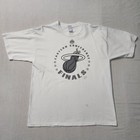 Mens 2008 Miami Heat Eastern Conference Finals Team Playoff Tshirt Sz Xl White