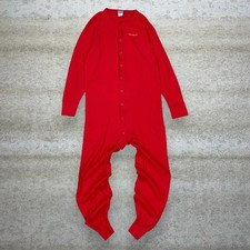 Vintage 90s Carhartt Thermal Coveralls Mens 2XL Baggy Crimson Red Full Body