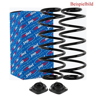 2x JAPKO Fahrwerksfeder Feder +Domlager Vorne für Honda Civic VII Hatchback EU