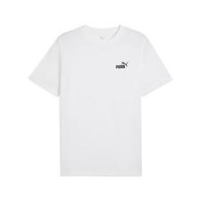 PUMA Essentials Small No. 1 Logo Crew Neck Short Sleeve T-Shirt Mens White Casua
