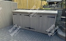 COMPOSITE CLADDED WHEELIE BIN SHELTER BIN STORE BIN ENCLOSURE MADE TO SIZE