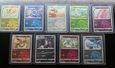 Pokémon TCG gem pack 2 master ball holo 9 Card Lot Eevee eeveelution set