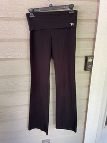 3 pr Victoria's Secret yoga joggers lounge pants sz S Gray black long dog logo