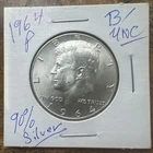 1964 Kennedy Half Dollar 90% Silver Uncirculated Raw JFK Half Coin Philadelphia