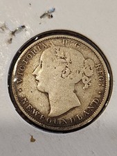 1880 Newfoundland 20 Cents Silver Coin
