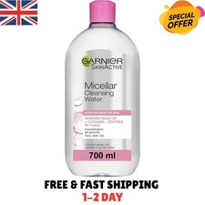 Garnier Micellar Cleansing Water For Sensitive Skin 700ml, Gentle Face Cleanser 