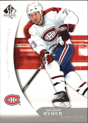 2005 SP Authentic Michael Ryder #54 card