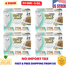 Purina Fancy Feast Seafood Classic Pate Collection Grain Free Wet Cat Food 3 oz