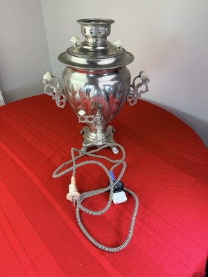 Vtg 1978 Soviet Russian Electric Samovar 3L USSR ZShV Tea Urn Kettle Tested