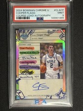 2024 Bowman Chrome U - COOPER FLAGG #CLACF - Course Load Autograph - PSA 9