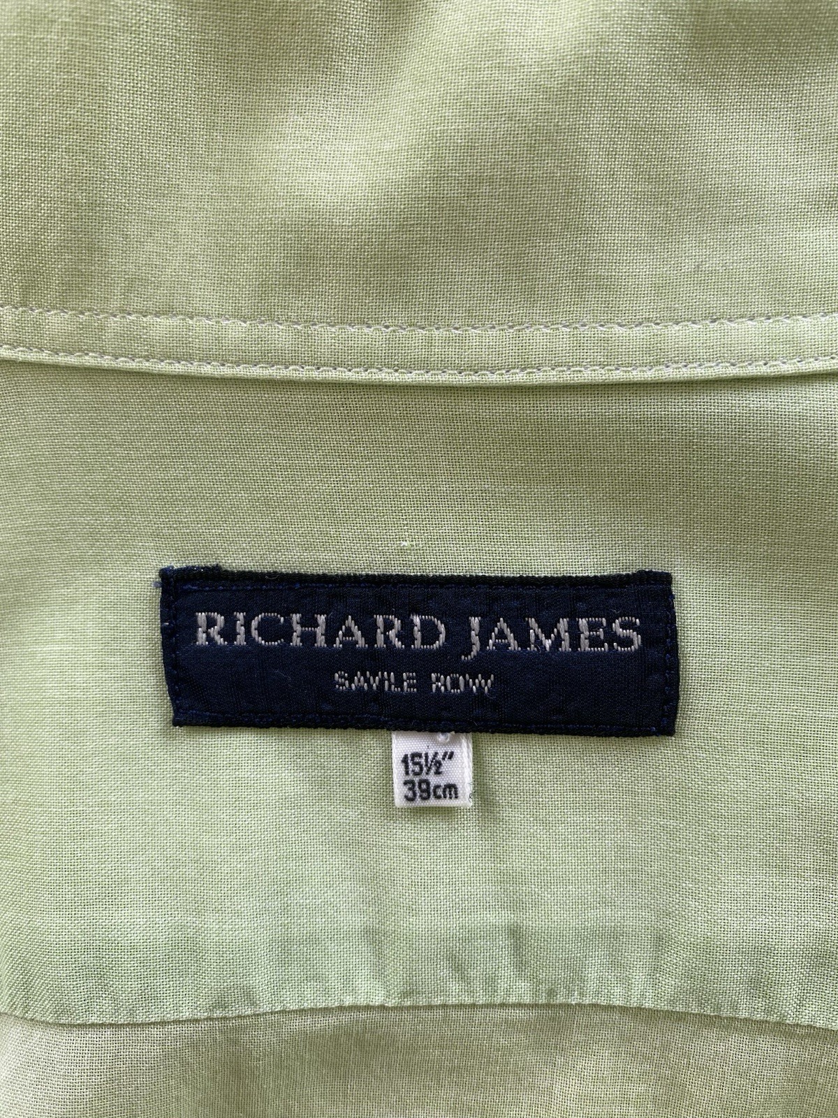 Camicia Richard James Savile Fila Voile di Cotone 15 5 39 cm