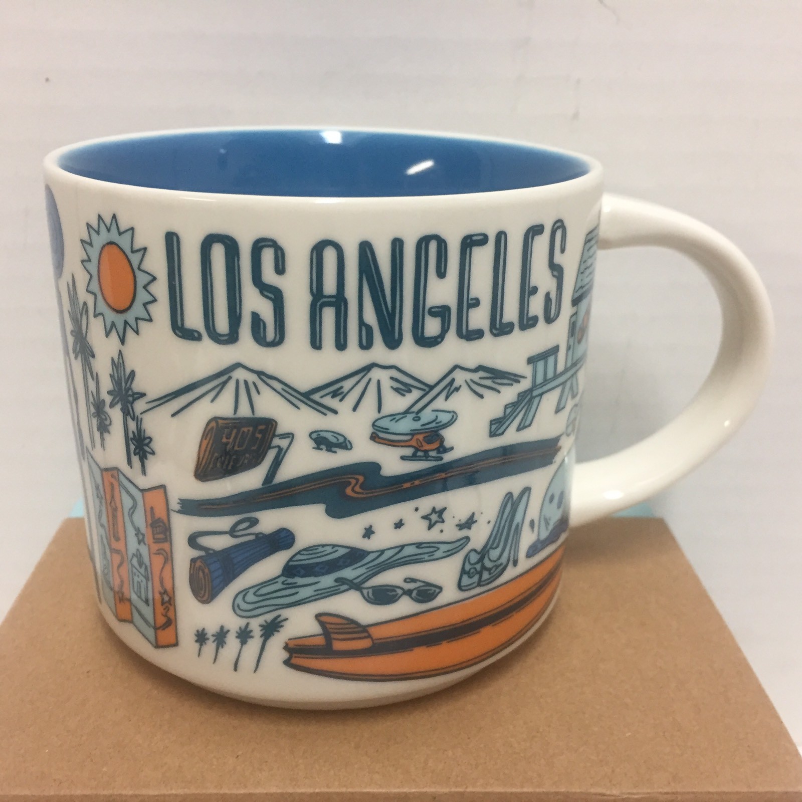 Starbucks Los Angeles Coffee Mug Been There Beach Film Surf New eBay