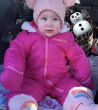 Pink Platinum Baby Bunting Snow Suit Pink Size 9/12 Months