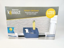 Bostitch Konnect Workspace  Cable Organizer 3pc Starter Set Tape Dispenser Blue