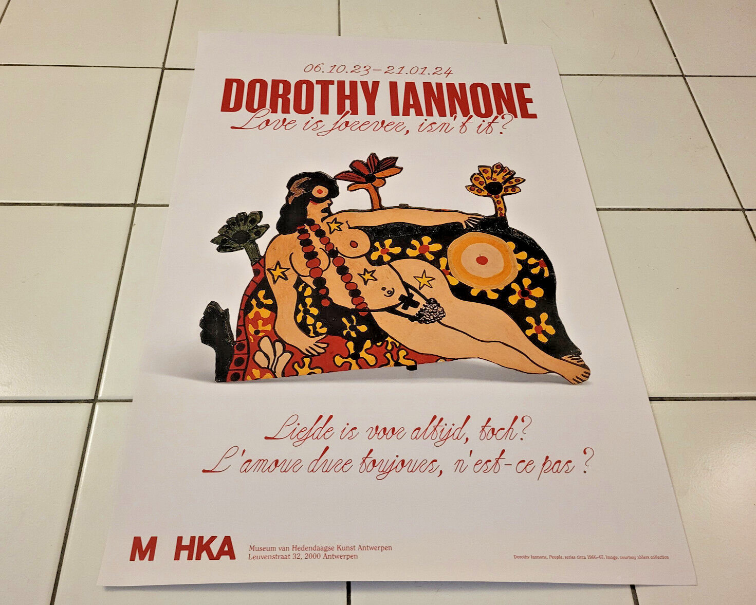 DOROTHY IANNONE - AFFICHE ORIGINALE EXPOSITION - ANVERS BELGIQUE - 2023 image 7