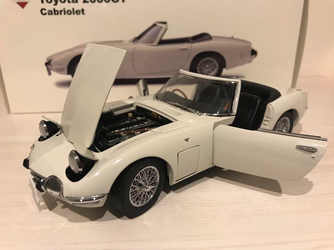 AUTO art 1/18 TOYOTAトヨタ2000GT クーペ　ホワイト③ 1/18 AUTOart Toyota 2000 GT 2000GT (White with Wire Spoke