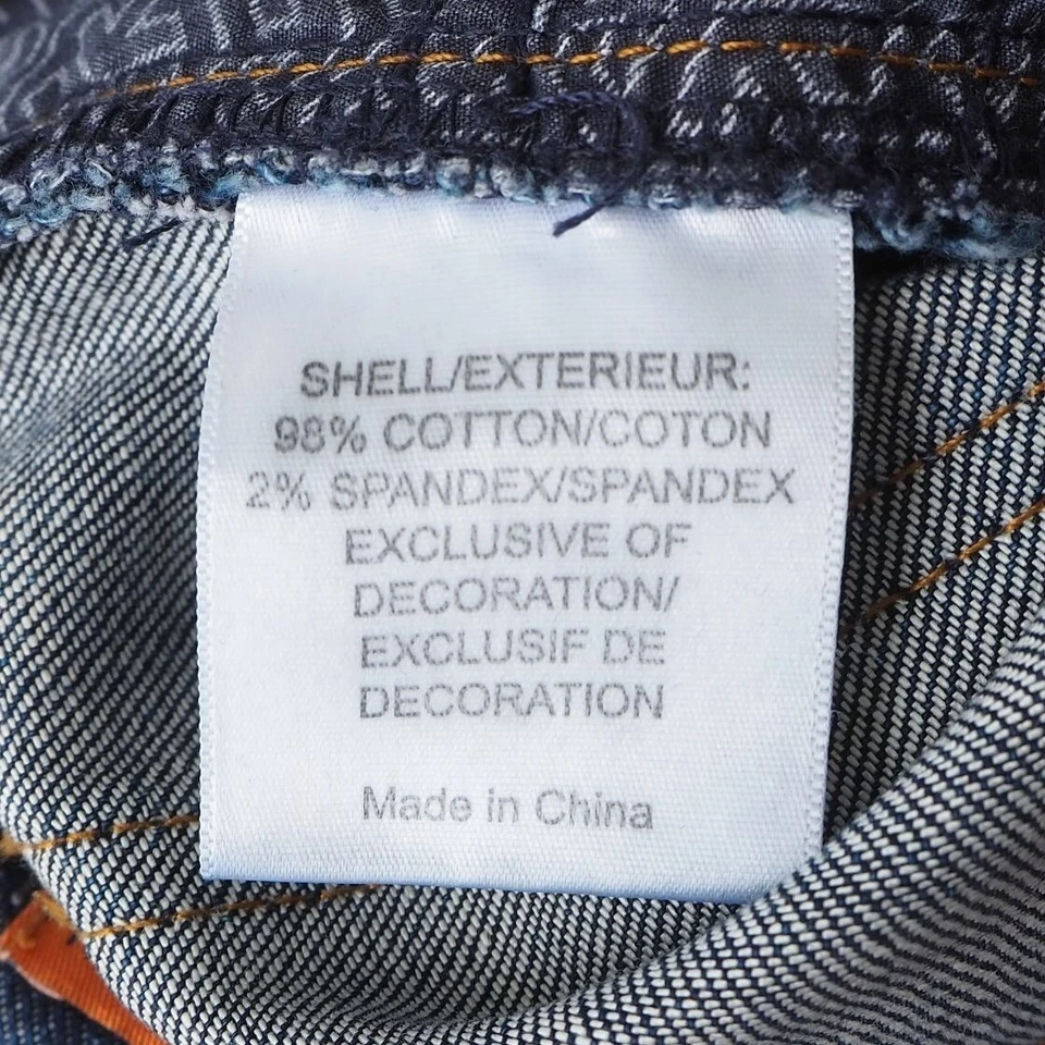 Pantalones de mezclilla para mujer Tory Burch súper ajustados ombre lavado medio/oscuro 25 Foto 4 de 4