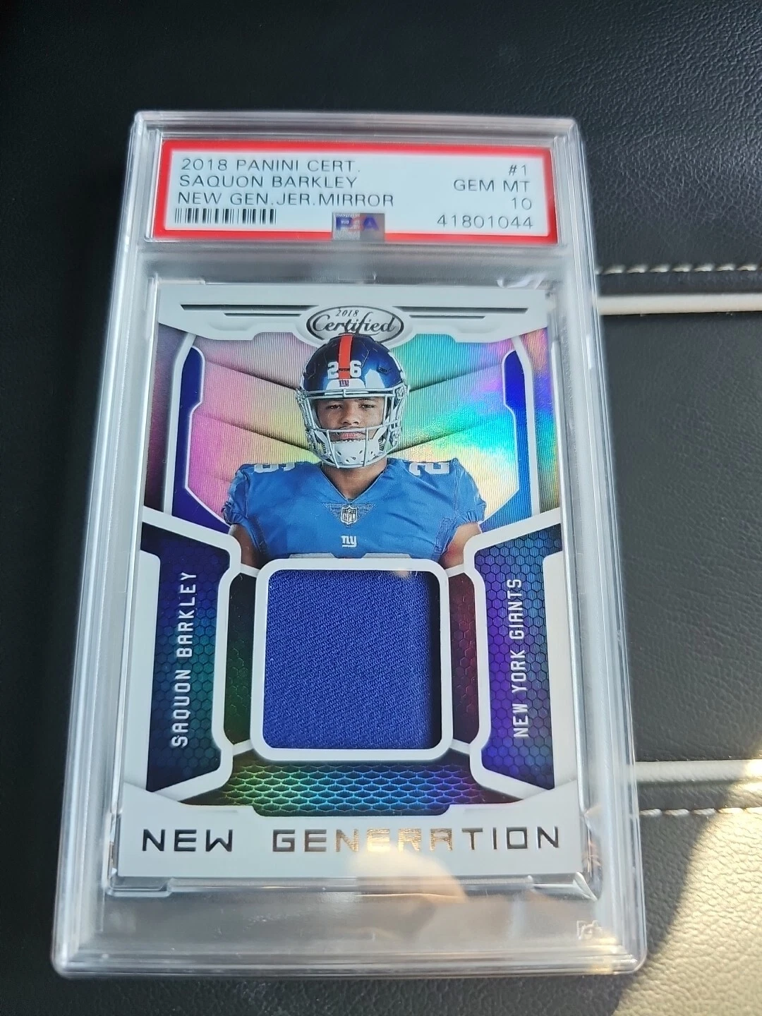 Saquon Barkley Panini Certified New Generation Jerseys Mirror #1 Base