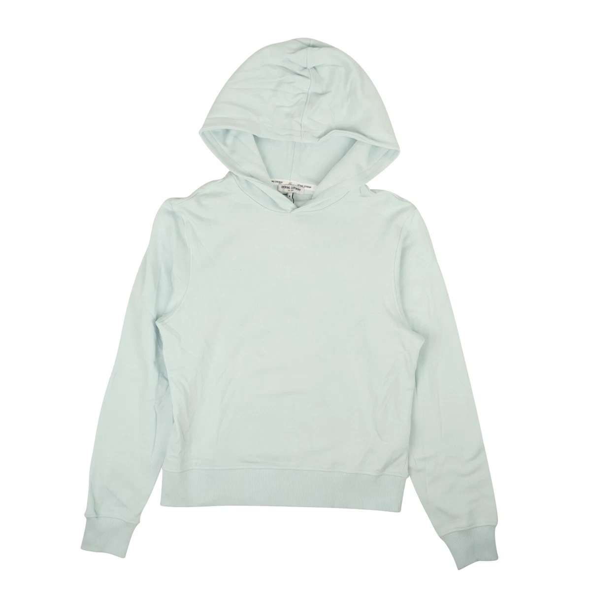 NWT OPENING CEREMONY Light Blue Cotton Blank Hoodie Sweatshirt Size M $115