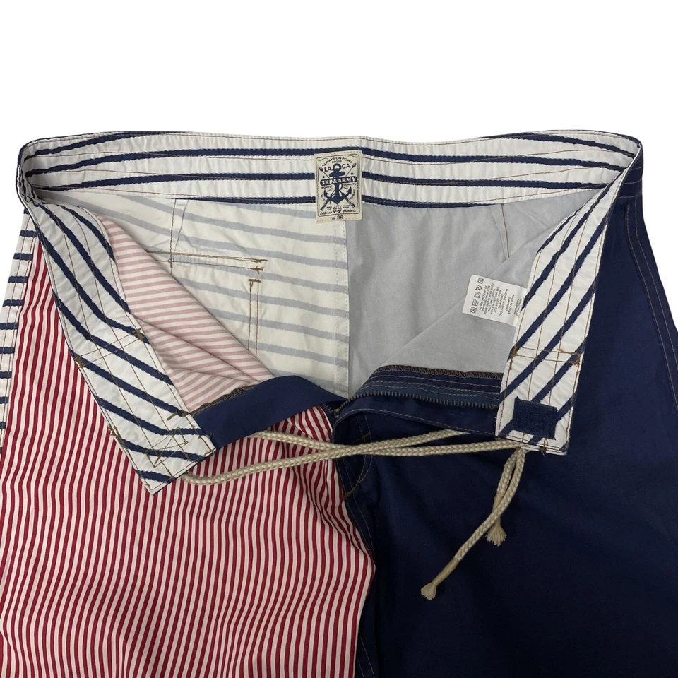 3rd & Army Rojo Blanco Azul EE. UU. BANDERA Bañador Náutico SURF Board Shorts 36 Foto 4 de 4