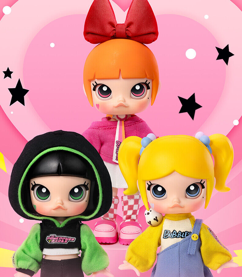 Authentic POPMART MOLLY × The Powerpuff Girls Series Action Authentic POPMART MOLLY × The Powerpuff Girls Series Action