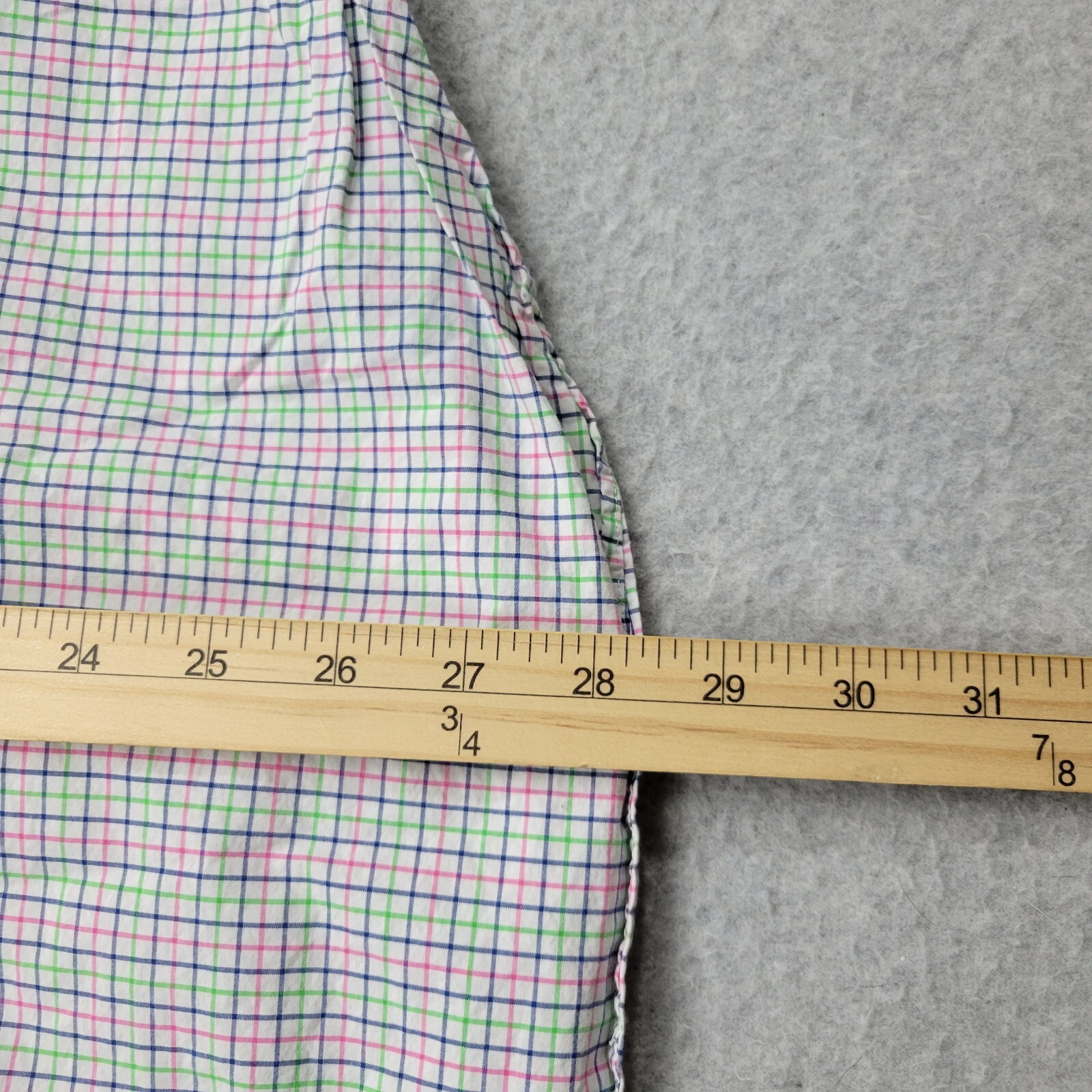 Camicia Ralph Lauren adulto S bianca rosa check pony bottoni manica lunga uomo