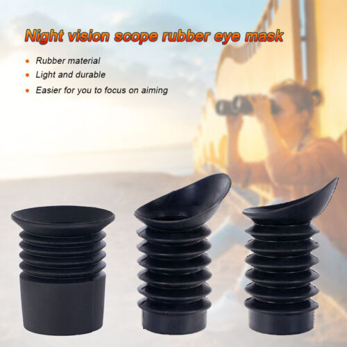 Hunting Rifle Scope Ocular Rubber Lens Cover Eye Cup Eyepiece Protector Eyeshade - Afbeelding 1 van 12