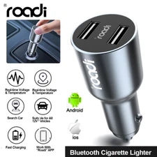 Outlet 12V Dual USB Car Cigarette Lighter Socket Splitter Power Adapter Charger