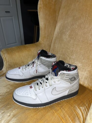 NIKE 2012 AIR JORDAN RETRO 1 93 SPACE JAM BUGS BUNNY SZ 15 SHOES 580514-107 USED - Picture 2 of 7