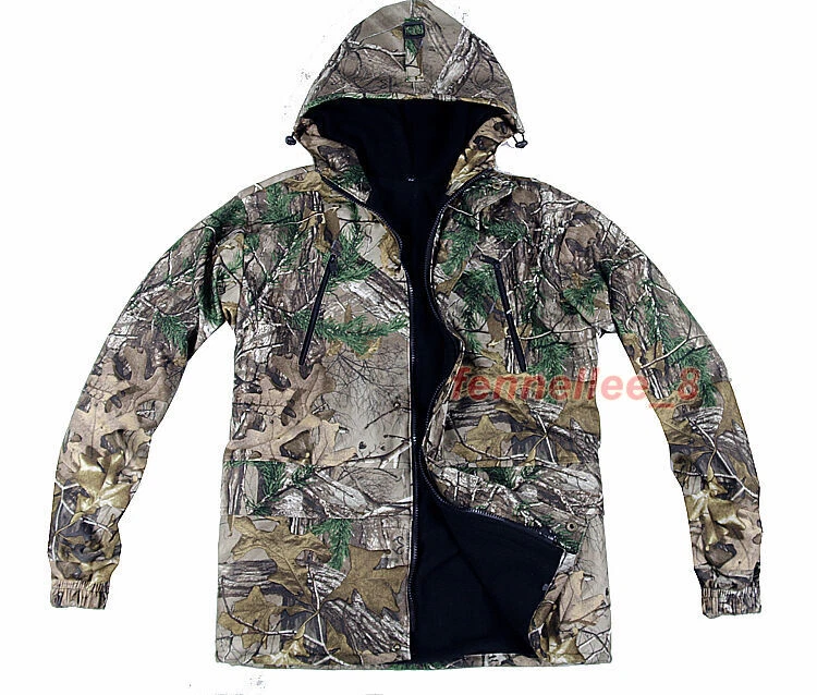 Real Tree Camouflage Jacket Pants Hunting Fishing Clothing Winter Ghiliie Suit - Image 4 of 4