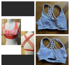 2 Victoria's Secret Crisscross Back Sports Bra Small Size, Pre-owned.