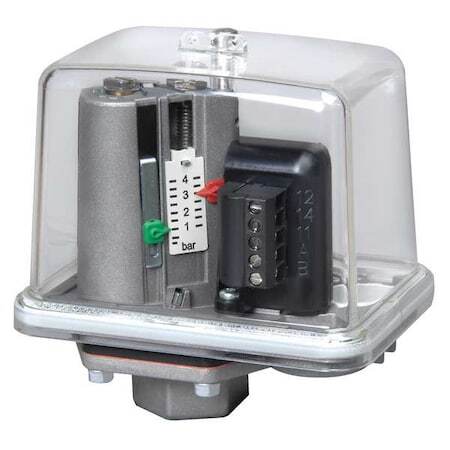 Condor Usa Mdr-F 10H-S E4 Pressure Switch, (1) Port, 1/4 In Fnpt, Spdt, 4.4 To