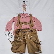 Kids Oktoberfest Costume Boys Lederhosen Shorts Beer Festival Suit Halloween M