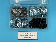 95 pcs Assortment Thread Cutting Nuts Speed PAL Emblem Name Plate METRIC
