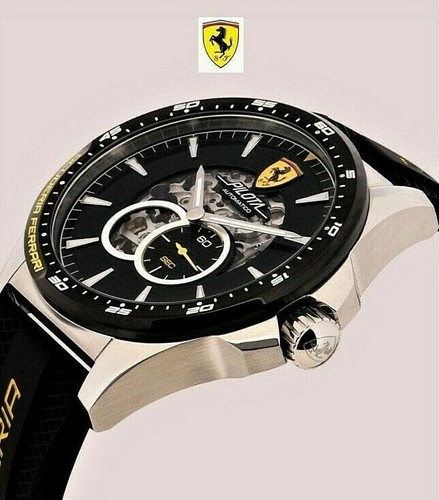 Watch Scuderia Ferrari Skeleton Automatic * 2 Silicone Straps +1 Buckle.  NEW | eBay