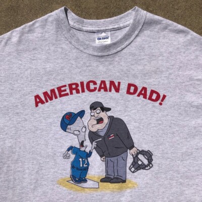 RARE American Dad Cast/Crew Deadstock Y2K Exclusive Company Softball Game Tees