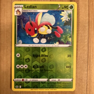 Ledian Reverse Holo - 005/198 - Pokémon Card SWSH Chilling Reign VLP