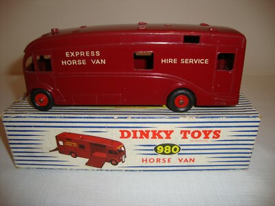 DINKY 980 HORSE VAN (U.S. EXPORTAUSGABE) - TOP im korrekten Originalkarton