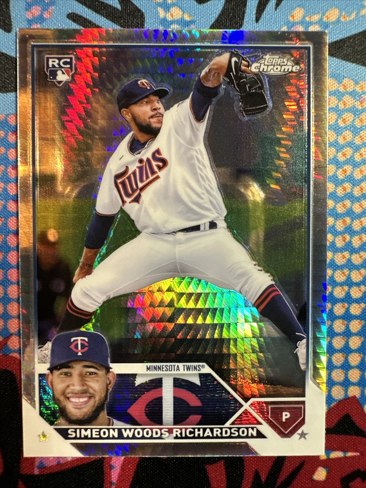 2023 Topps Chrome Simeon Woods Richardson RC #173 Prism Refractor