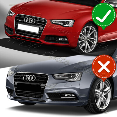For 2013-2016 Audi A5/S5 S-Line Painted White Front Bumper Spoiler