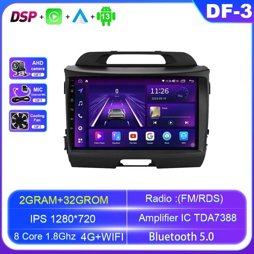 For KIA Sportage 2011-2016 Android Auto Car Radio GPS Multimedia Player Screen - Picture 10 of 30