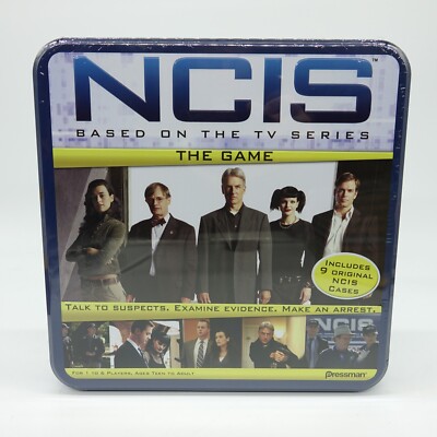 NCIS The Game Based On The TV Series - Tin Box by Pressman (2010) NEW Sealed