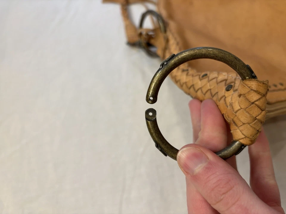 Bandolera Frye de cuero con flecos marrón hippy Foto 4 de 4