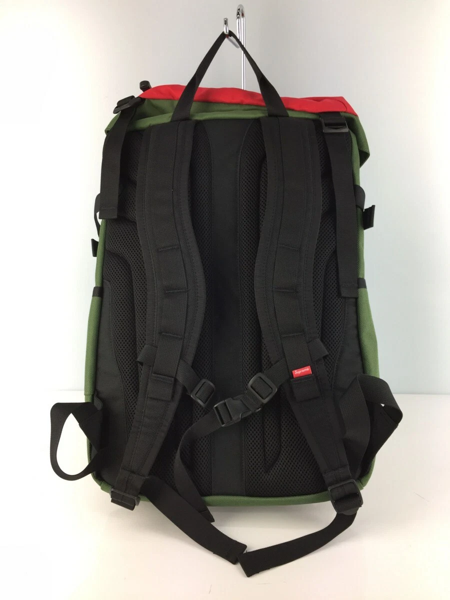 Supreme x THE NORTH FACE Steep Tech Backpack 2016ss Khaki Red Used