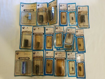 VINTAGE LOT OF 23 JACQUES EBERT CAPACITORS VARIOUS MODELS NOS NEW NIP JE 