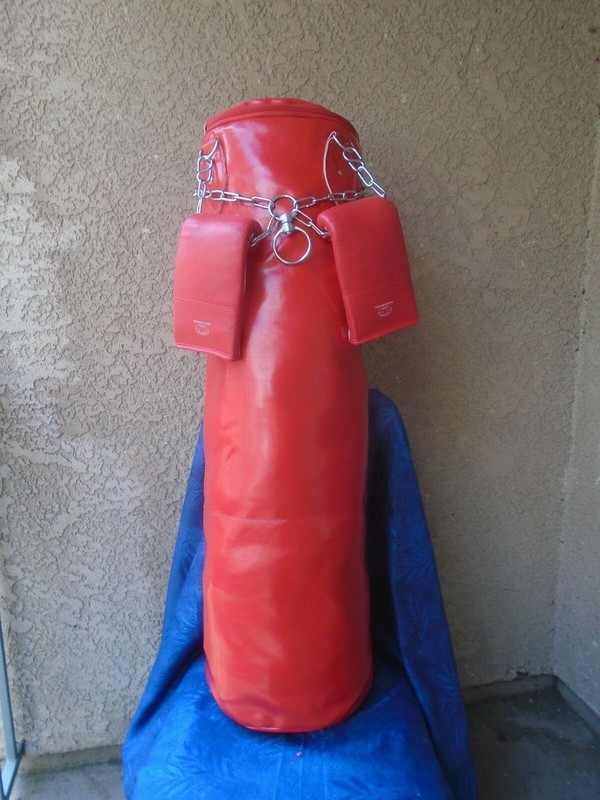Boxing, Kickboxing Punching bag W/Chain & Punching gloves "L"
