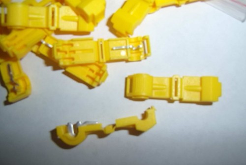 (50) Metra T-TAP Quick Wire Connectors Yellow 12-10 AWG Gauge Car Audio Terminal - Picture 2 of 2