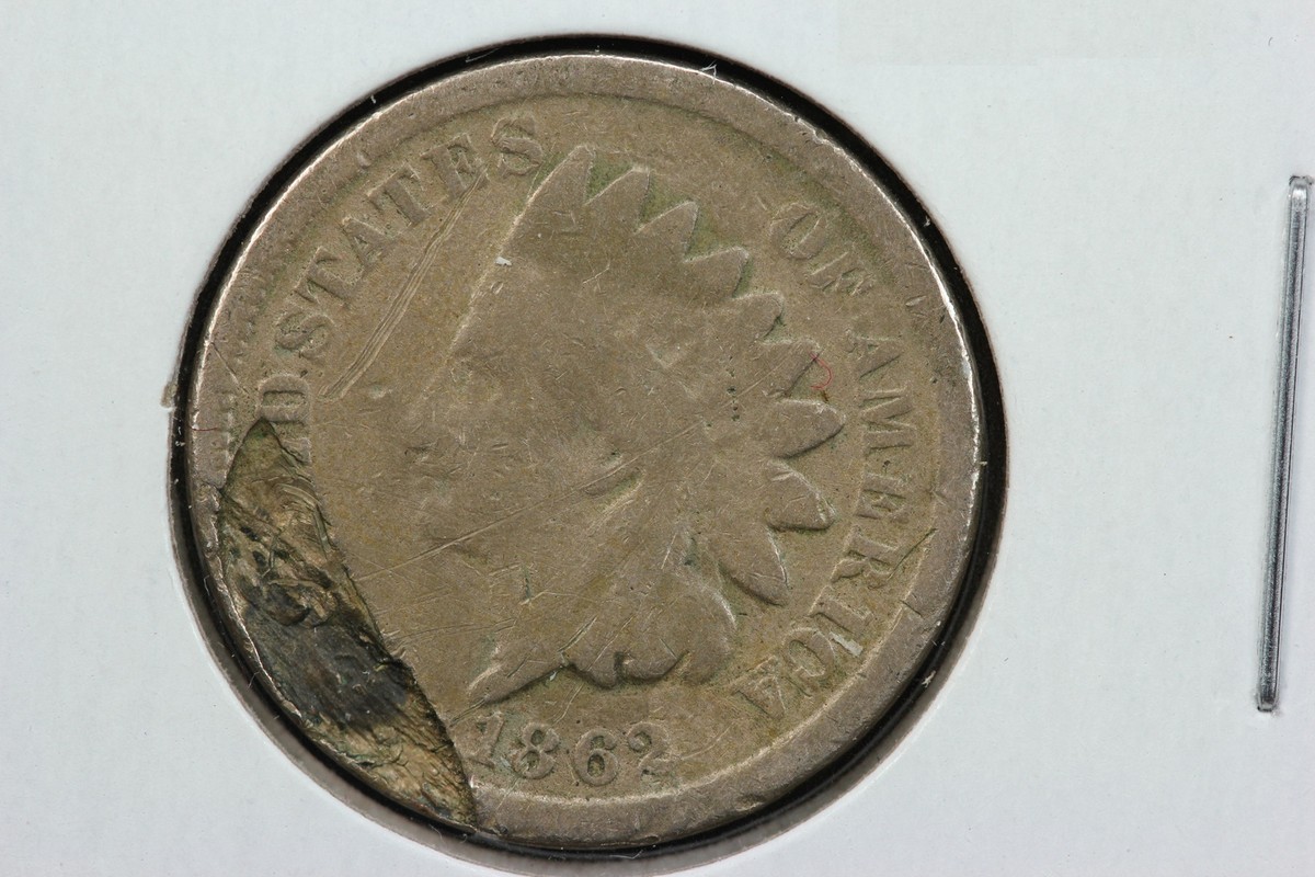 1862 Indian Cent Major Lamination Error 29ZI | eBay